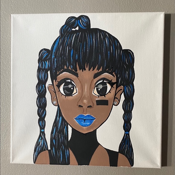 Left Eye Canvas Painting. Original Hand Painted. - Picture 1 of 1